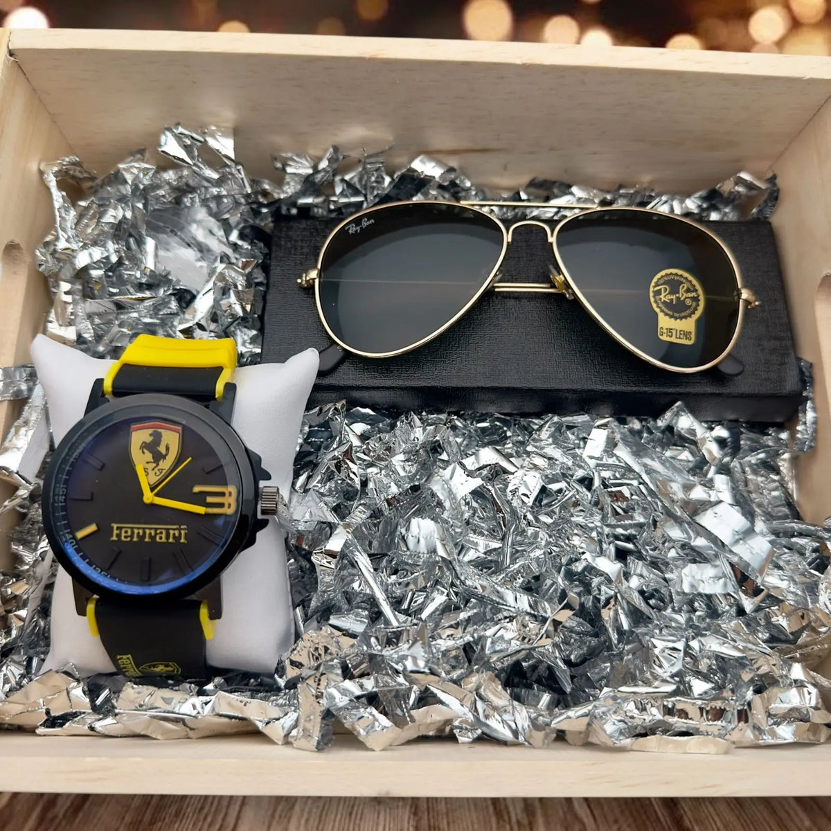 Reloj Ferrari + Regalo gafas I Solo por hoy 2 X 1 con envió gratis a todo el país 🔥