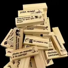 Jenga sexual 🔥 Para tener esas noches que jamas olvidaras con 48 juegos y poses diferentes 🔥 Llevate juegos de dados GRATIS + 50% DCTO